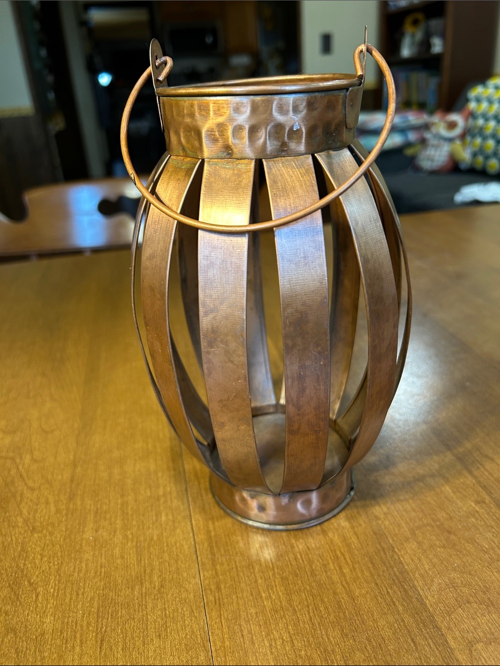 Copper Finish Metal Lantern - Home Accents